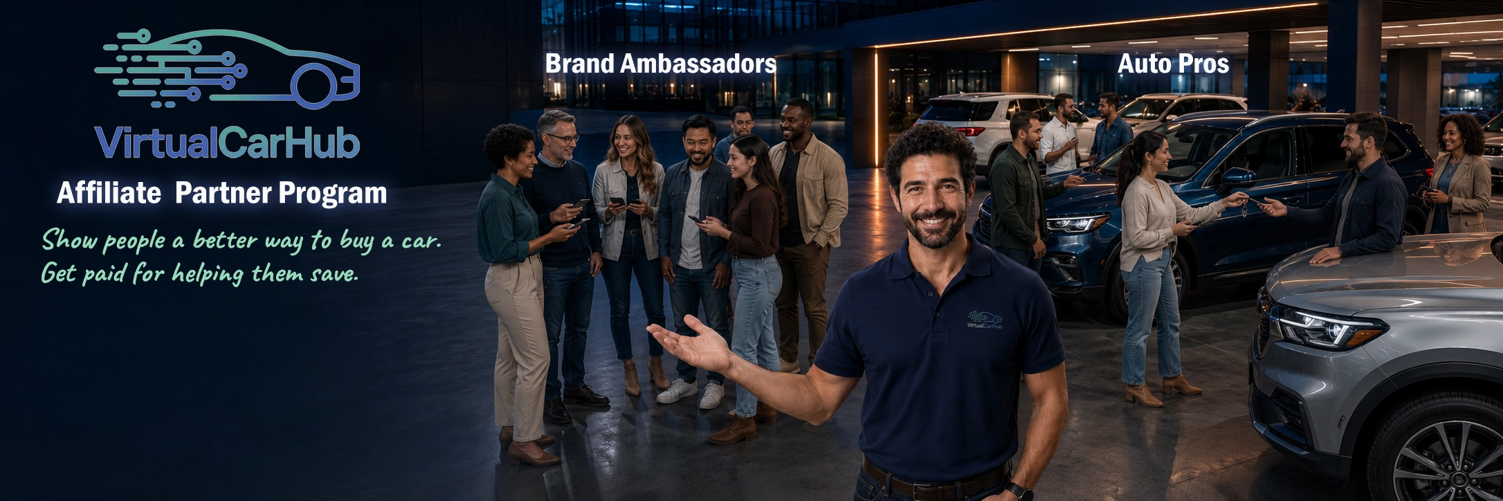 VirtualCarHub Pro Network — show people a better way to buy a car and get paid for helping them save